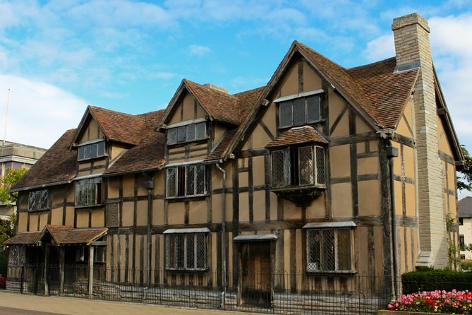 The timber-framed front of Shakespeare's Birthplace in Stratford-upon-Avon